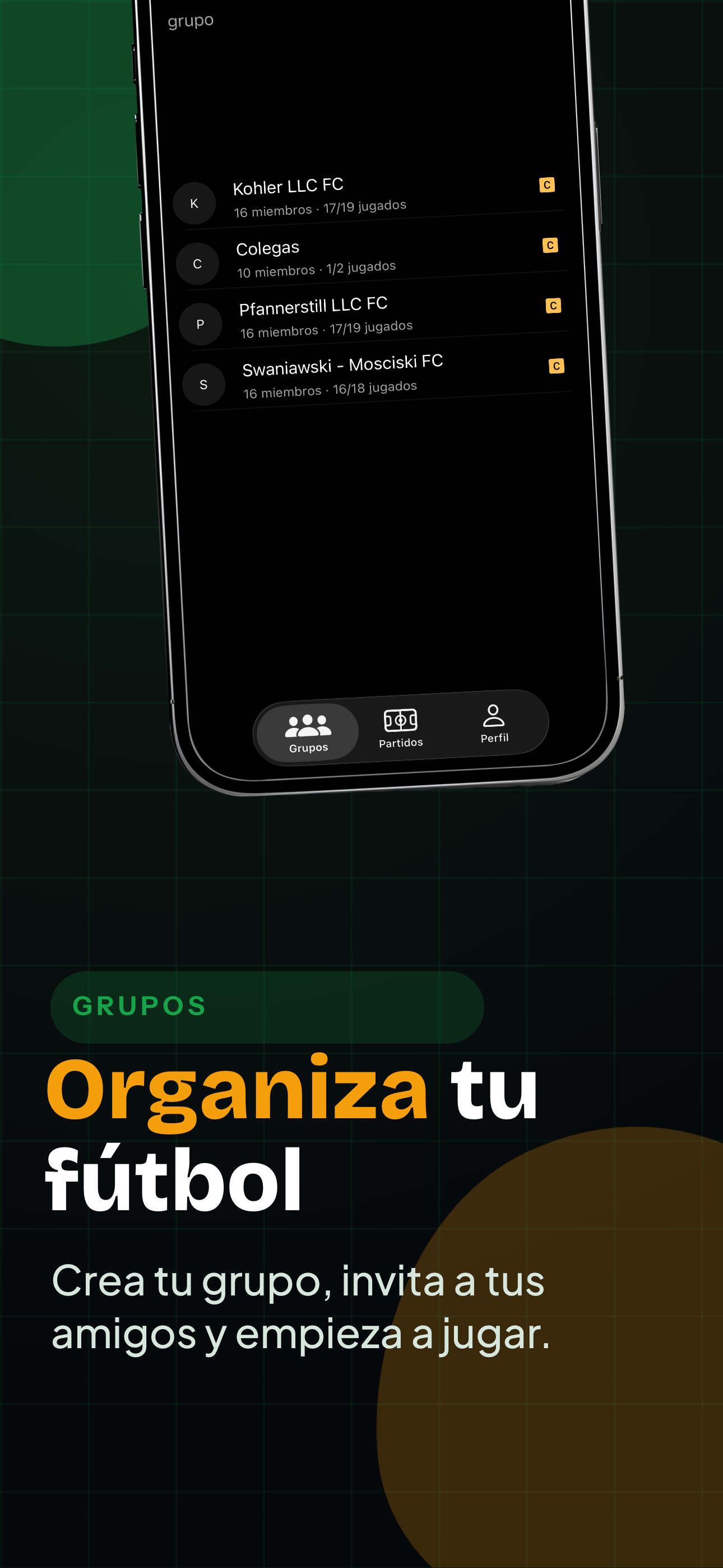 Lista de grupos de fútbol